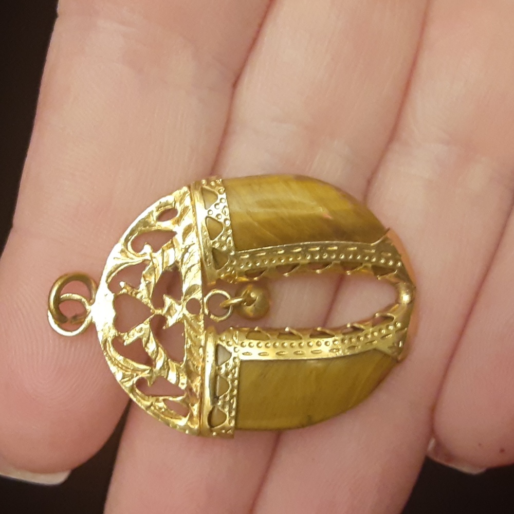 Tiger's Eye Necklace Charm - Picture 2 of 6